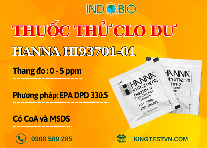Thuốc thử clo dư Hanna HI93701-01